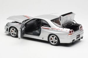 Nissan Skyline GT-R R33 R-Tune Silber AUTOart 1:18 77326 Metall — Bild 5 von 8