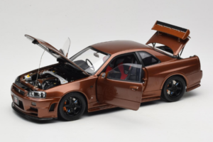 Nissan Skyline GT-R R34 Customized Metallic Bronze MotorHelix 1:18 M83414 Metall — Bild 2 von 8
