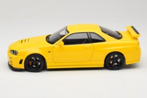 Nissan Skyline GT-R R34 Customized Version Gelb MotorHelix 1:18 M83412 Metall — Bild 4 von 8