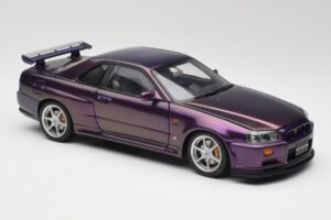 Nissan Skyline GT-R R34 V-Spec Midnight Lila AUTOart 1:18 77305 Metall — Bild 6 von 8