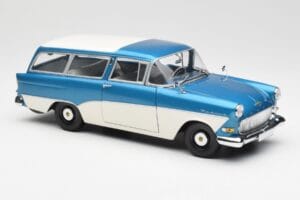 Opel Rekord P1 Caravan Blau Metallic Minichamps 1:18 180043210 Metall — Bild 6 von 8
