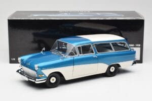 Opel Rekord P1 Caravan Blau Metallic Minichamps 1:18 180043210 Metall — Bild 8 von 8