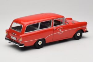Opel Rekord P1 Caravan Feuerwehr Neuenkirchen Minichamps 1:18 180043291 Metall — Bild 3 von 8