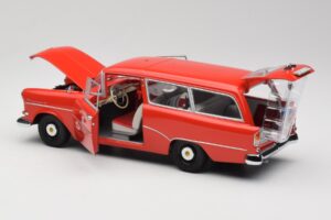 Opel Rekord P1 Caravan Feuerwehr Neuenkirchen Minichamps 1:18 180043291 Metall — Bild 5 von 8