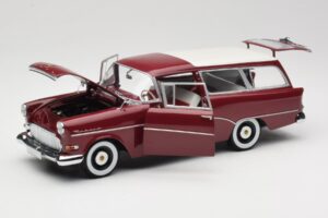 Opel Rekord P1 Caravan Rot Minichamps 1:18 180043211 Metall — Bild 2 von 8