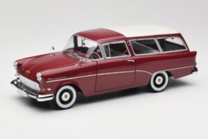 Opel Rekord P1 Caravan Rot Minichamps 1:18 180043211 Metall