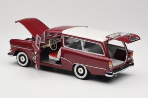 Opel Rekord P1 Caravan Rot Minichamps 1:18 180043211 Metall — Bild 5 von 8