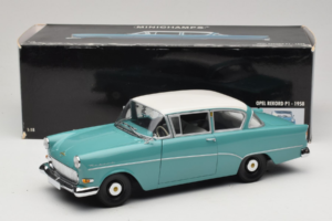 Opel Rekord P1 Türkisblau Minichamps 1:18 180043200 Metall — Bild 8 von 8