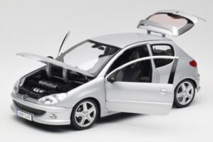 Peugeot 206 RC Aluminium Silber Norev 1:18 184726 Metall — Bild 2 von 8