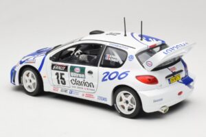 Peugeot 206 WRC #15 G. Panizzi / H. Panizzi WRC 1999 Solido 1:18 9016 Metall — Bild 7 von 8