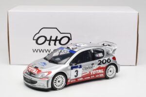 Peugeot 206 WRC #3 G. Panizzi / H. Panizzi Rally Tour de Corse 2002 Otto 1:18 OT1085 Resin — Bild 6 von 6