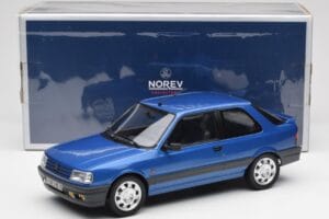 Peugeot 309 GTi16 Miami Blau Norev 1:18 184881 Metall — Bild 6 von 6