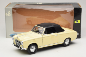 Peugeot 403 Cabriolet Beige Welly 1:18 12551HW Metall — Bild 6 von 6