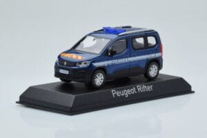 Peugeot Rifter Gendarmerie Otremer Blau Norev 1:43 479064 Metall — Bild 2 von 4