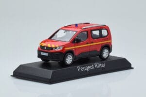 Peugeot Rifter Pompiers Rot Norev 1:43 479069 Metall — Bild 2 von 4