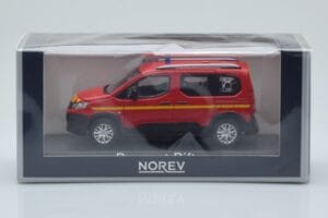 Peugeot Rifter Pompiers Rot Norev 1:43 479069 Metall — Bild 4 von 4