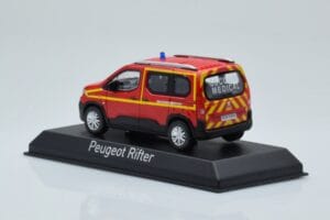 Peugeot Rifter Pompiers Secours Medical Rot Norev 1:43 479070 Metall — Bild 3 von 4