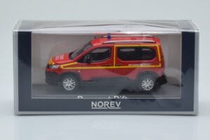 Peugeot Rifter Pompiers Secours Medical Rot Norev 1:43 479070 Metall — Bild 4 von 4