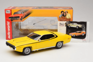 Plymouth Satellite Daisy Dukes of Hazzard Auto World 1:18 AWSS105/06 Metall — Bild 8 von 8