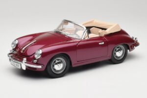 Porsche 356B Cabriolet Aubergine Bburago 1:18 3021-M4 Metall