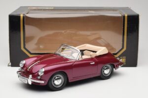 Porsche 356B Cabriolet Aubergine Bburago 1:18 3021-M4 Metall — Bild 8 von 8