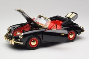 Porsche 356B Cabriolet Schwarz Bburago 1:18 3031D Metall — Bild 2 von 8