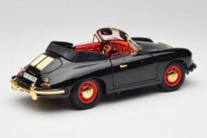 Porsche 356B Cabriolet Schwarz Bburago 1:18 3031D Metall — Bild 3 von 8