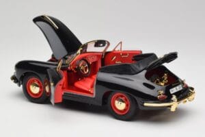 Porsche 356B Cabriolet Schwarz Bburago 1:18 3031D Metall — Bild 5 von 8