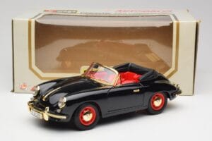 Porsche 356B Cabriolet Schwarz Bburago 1:18 3031D Metall — Bild 8 von 8