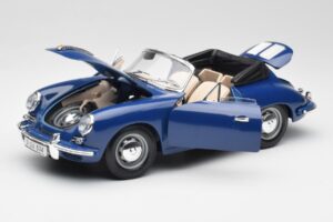 Porsche 356B Cabriolet Blau Bburago 1:18 3051 Metall — Bild 2 von 8