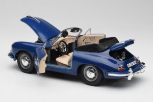 Porsche 356B Cabriolet Blau Bburago 1:18 3051 Metall — Bild 5 von 8
