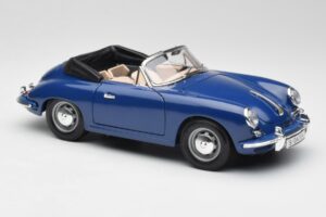 Porsche 356B Cabriolet Blau Bburago 1:18 3051 Metall — Bild 6 von 8