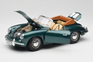 Porsche 356B Cabriolet Grün Bburago 1:18 3051-M1 Metall — Bild 2 von 8