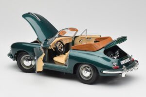 Porsche 356B Cabriolet Grün Bburago 1:18 3051-M1 Metall — Bild 5 von 8