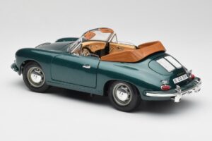 Porsche 356B Cabriolet Grün Bburago 1:18 3051-M1 Metall — Bild 7 von 8