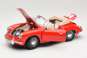 Porsche 356B Cabriolet Rot Tchibo 1:18 45703 Metall — Bild 2 von 8