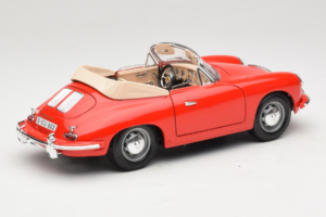 Porsche 356B Cabriolet Rot Tchibo 1:18 45703 Metall — Bild 3 von 8
