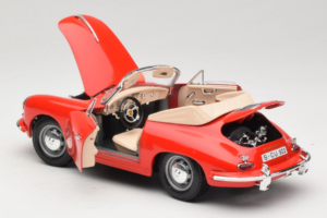 Porsche 356B Cabriolet Rot Tchibo 1:18 45703 Metall — Bild 5 von 8