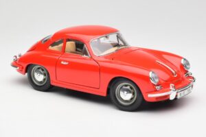 Porsche 356B Rot Bburago 1:18 3021 Metall — Bild 6 von 8