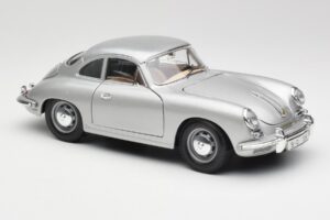 Porsche 356B Silber Bburago 1:18 3021-M1 Metall — Bild 6 von 8
