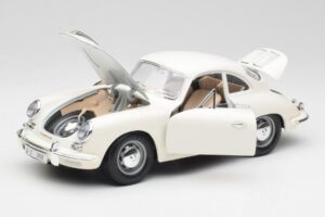 Porsche 356B Weiß Bburago 1:18 3021-M3 Metall — Bild 2 von 8