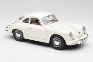 Porsche 356B Weiß Bburago 1:18 3021-M3 Metall — Bild 6 von 8