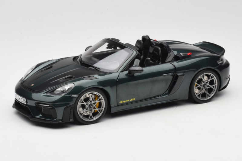 Porsche 718 Spyder RS Weissach Pack Forest Green Norev 1:18 187272 Metall