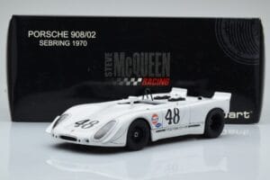 Porsche 908/02 #48 S. McQueen / P. Revson 12 Hours of Sebring 2nd Place Post Race Version 1970 AUTOart 1:18 87072 Metall — Bild 8 von 8
