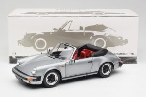Porsche 911 930 Carrera 3.2 Cabriolet Grau Metallic Minichamps 1:18 100063034 Metall — Bild 8 von 8