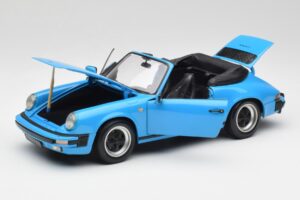 Porsche 911 930 Carrera Cabriolet Blau Minichamps 1:18 100063032 Metall — Bild 2 von 8