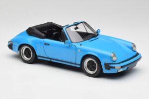 Porsche 911 930 Carrera Cabriolet Blau Minichamps 1:18 100063032 Metall — Bild 6 von 8