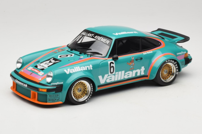 Porsche 911 934 Vaillant #6 B. Wollek Winner Norisring DRM 1976 Minichamps 1:18 155766406 Metall