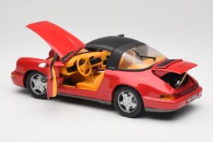 Porsche 911 964 Carrera 2 Targa Rot Anson 1:18 30305-W Metall — Bild 5 von 8
