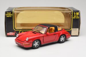 Porsche 911 964 Carrera 2 Targa Rot Anson 1:18 30305-W Metall — Bild 8 von 8